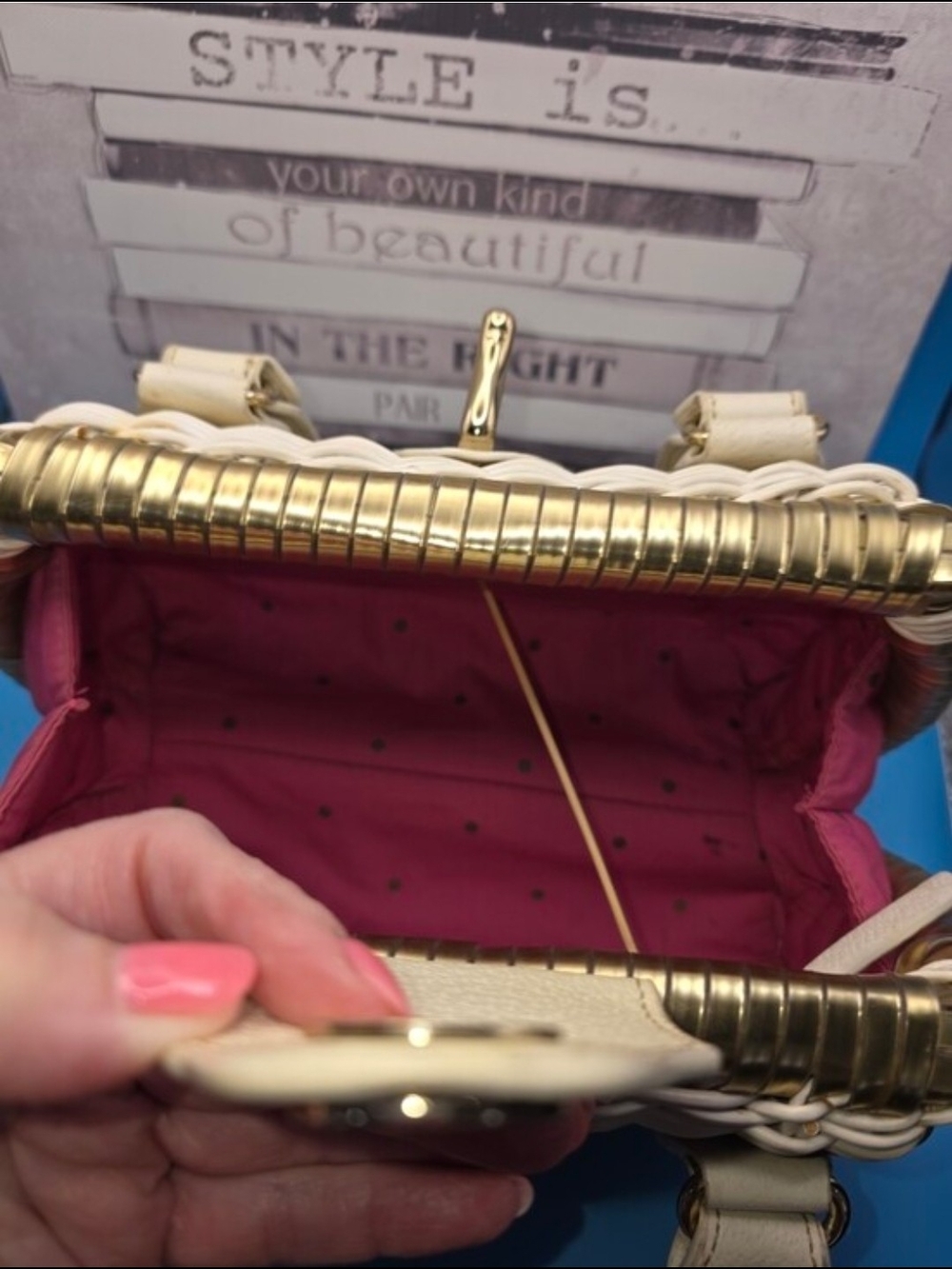 Kate Spade New York "Havana Avita" basket bag NWOT - Picture 9 of 10